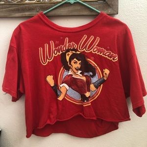 Red Wonder Woman Crop Top